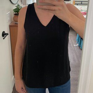 Ann Taylor LOFT, Size S, Black Tank Top